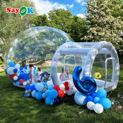 গুদাম 10 ফুট বাচ্চাদের বাবল হাউস স্বচ্ছ inflatable পার্টি বাবল বেলুন হাউস গম্বুজ