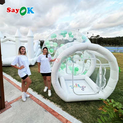 গুদাম পোর্টেবল বাবল বেলুন হাউস পিভিসি inflatable পার্টি বাবল তাঁবু ঘর