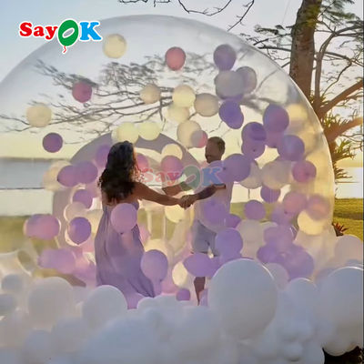 আউটডোর ইভেন্ট এবং পার্টি জন্য কাস্টমাইজড inflatable বাবল বেলুন হাউস এয়ার তাঁবু
