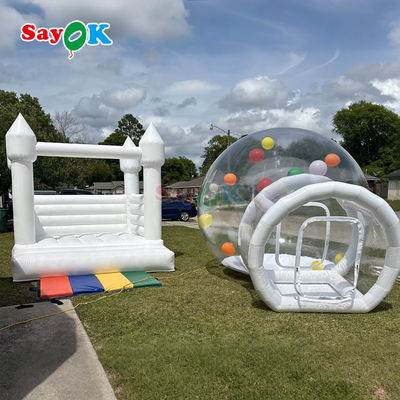 আউটডোর ইভেন্ট এবং পার্টি জন্য কাস্টমাইজড inflatable বাবল বেলুন হাউস এয়ার তাঁবু