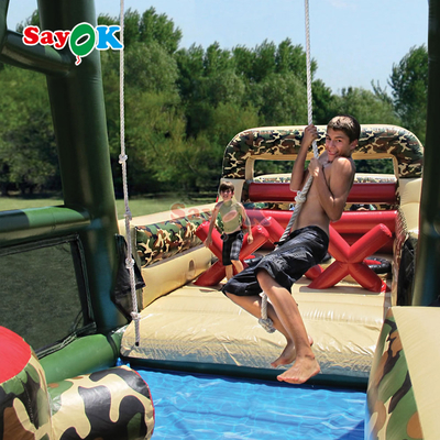 SayOk বাণিজ্যিক inflatable বাধা কোর্স বহিরঙ্গন inflatables বিশাল inflatable বাধা কোর্স প্রাপ্তবয়স্কদের জন্য