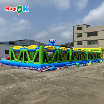 বাণিজ্যিক inflatable বাধা কোর্স বিশাল inflatable খেলার মাঠ শিশুদের জন্য বহিরঙ্গন inflatable থিম পার্ক