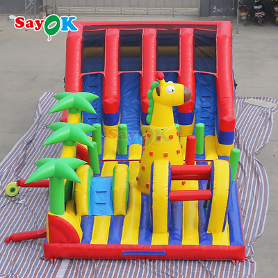 বাণিজ্যিক দৈত্য inflatable বহিরঙ্গন খেলার মাঠ পার্ক inflatable bouncer কাসল দৈত্য inflatable trampoline পার্ক