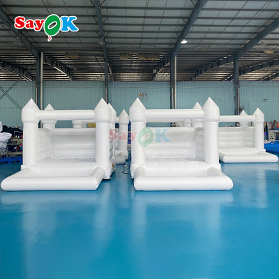 Sayok কাস্টমাইজড পিভিসি ছোট ফুলা বিবাহের বাউন্সার গোলাপী আউটডোর পার্টির জন্য ফুলা বাউন্স হাউস