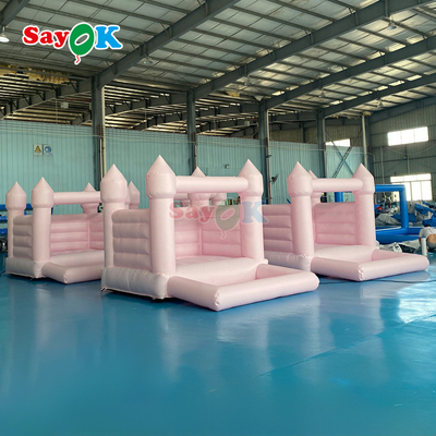 Sayok Inflatable White Bouncer ছোট Inflatable Bouncy বিয়ের পার্টি বাউন্স হাউস স্লাইড বাচ্চাদের জন্য