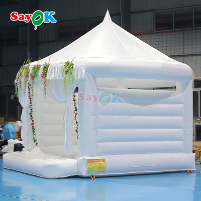 সায়োক হোয়াইট ইনফ্ল্যাটেবল বাউন্স হাউস আউটডোর পার্টি বিয়ের বাউন্স কাসল ইনফ্ল্যাটেবলস