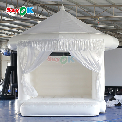 বিবাহের inflatable bouncy কাসল বহিরঙ্গন সাদা inflatable bounce ঘর