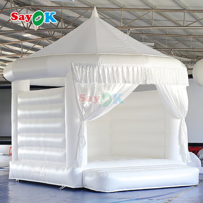 বিবাহের inflatable bouncy কাসল বহিরঙ্গন সাদা inflatable bounce ঘর