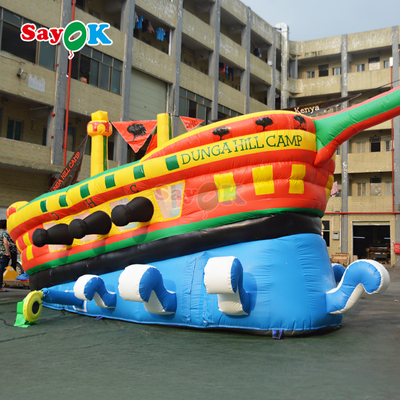 Sayok ফুলাযোগ্য বাউন্সার স্লাইড কাস্টমাইজড বাণিজ্যিক জলদস্যু জাহাজ ফুলাযোগ্য স্লাইড বাচ্চাদের জন্য