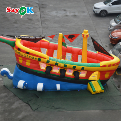 Sayok ফুলাযোগ্য বাউন্সার স্লাইড কাস্টমাইজড বাণিজ্যিক জলদস্যু জাহাজ ফুলাযোগ্য স্লাইড বাচ্চাদের জন্য