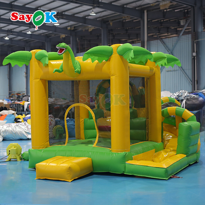 সায়োক কমার্শিয়াল ছোট inflatable বাউন্স হাউস ডাইনোসর inflatable bouncer কম্বো বাচ্চাদের জন্য