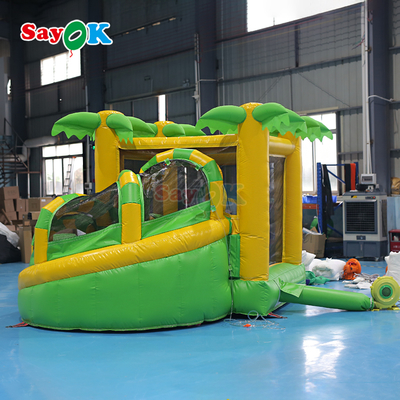 সায়োক কমার্শিয়াল ছোট inflatable বাউন্স হাউস ডাইনোসর inflatable bouncer কম্বো বাচ্চাদের জন্য