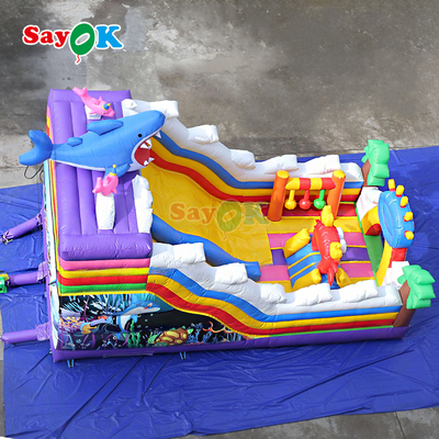 সিমোয়ার্ল্ড বাউন্সিং ক্যাসেল ইনflatable আউটডোর বাচ্চাদের জন্য বাউন্স হাউস কম্বো