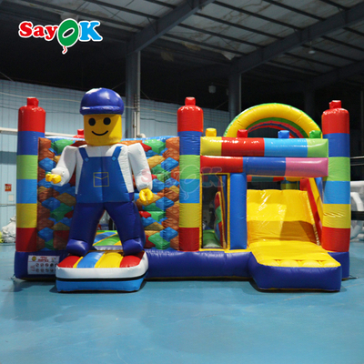 সায়োক ফ্রি ডিজাইন বাণিজ্যিক বাউন্সী কাসল inflatable bounce house combo for kids