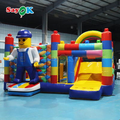 সায়োক ফ্রি ডিজাইন বাণিজ্যিক বাউন্সী কাসল inflatable bounce house combo for kids