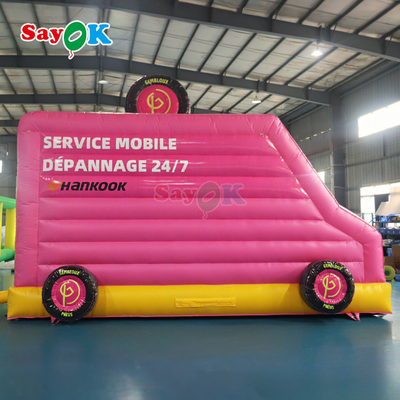 সায়োক গোলাপী গাড়ি বাউন্স হাউস inflatable bouncer শিশুদের জন্য বাণিজ্যিক