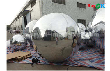 স্বর্ণের আয়না বল হালকা ওজন সিলভার ডায়া 2m বিজ্ঞাপনের জন্য inflatable বেলুন বহন করা সহজ