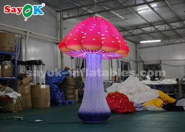 বিজ্ঞাপন জন্য 2m 16 রঙ LED হালকা মাশরুম Inflatable আলোর সজ্জা