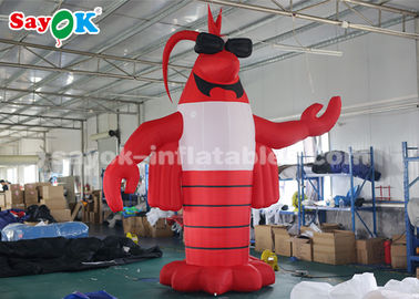 লবস্টার ফেস্টিভাল জন্য 4 মি লাল খালেদা ক্রাউফিশ Inflatable কার্টুন অক্ষর