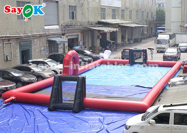 20 * 10 * 2 মি পিভিসি Tarpaulin Inflatable স্পোর্টস গেমস / Inflatable ফুটবল মাঠ