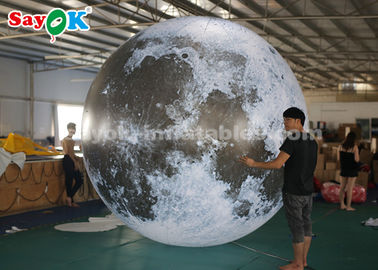 3 মি দৈত্য বিজ্ঞাপন inflatable আলোক সজ্জা মুন গ্লোব বল