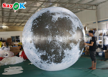 3 মি দৈত্য বিজ্ঞাপন inflatable আলোক সজ্জা মুন গ্লোব বল