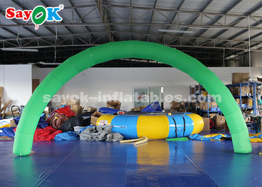 Inflatable Race Arch Outdoor/Indoor Inflatable Entrance Arch with Logo Print Green Color