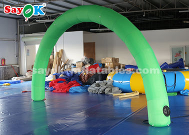 Inflatable Race Arch Outdoor/Indoor Inflatable Entrance Arch with Logo Print Green Color