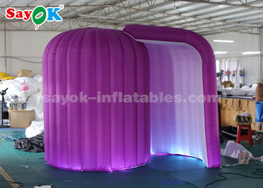 Inflatable পার্টি তাঁবু শামুক আকৃতি LED হাল্কা Inflatable ফটো বুথ ঘের প্রচারের জন্য
