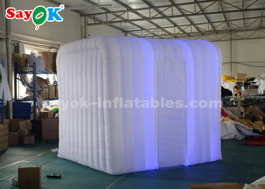 Inflatable পার্টি তাঁবু 2.5*2.3*2.2m Inflatable LED ফটো বুথ বিজ্ঞাপনের জন্য CE SGS ROHS