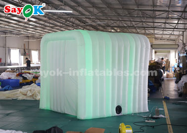 Inflatable পার্টি তাঁবু 2.5*2.3*2.2m Inflatable LED ফটো বুথ বিজ্ঞাপনের জন্য CE SGS ROHS