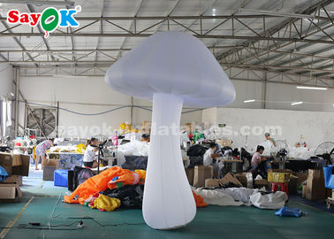 মঞ্চ সজ্জা জন্য নাইলন কাপড় 3 মিটার সাদা inflatable মাশরুম