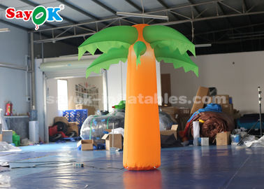 সবুজ এবং হলুদ ক্রিসমাস inflatable আলোর সজ্জা / গাছ ব্লো আপ