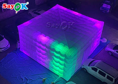 Inflatable Cube Tent Square Giant LED Light Inflatable Air Tent For Fairs Event এস জি এস রোশ