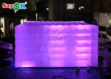 Inflatable Cube Tent Square Giant LED Light Inflatable Air Tent For Fairs Event এস জি এস রোশ