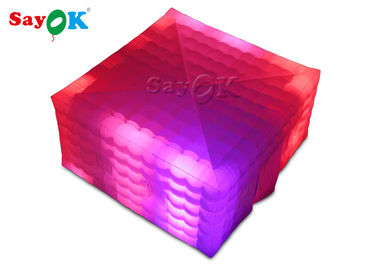 Inflatable Cube Tent Square Giant LED Light Inflatable Air Tent For Fairs Event এস জি এস রোশ