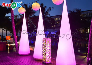 ক্রিসমাস / পার্টি / ইভেন্ট সজ্জা জন্য পাইকারি আকর্ষণীয় LED আলো inflatable শঙ্কু