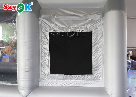 সেরা inflatable তাঁবু 7x5x3mH সিলভার গাড়ী inflatable স্প্রে বুথ