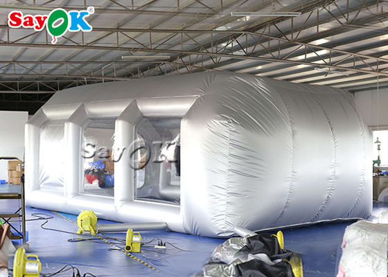 সেরা inflatable তাঁবু 7x5x3mH সিলভার গাড়ী inflatable স্প্রে বুথ