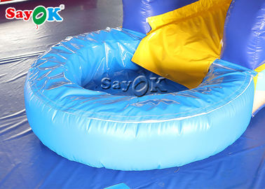 ভিজা শুকনো inflatable স্লাইড 9.3x2x3.5mH বাণিজ্যিক ডলফিন inflatable বড় জল স্লাইড