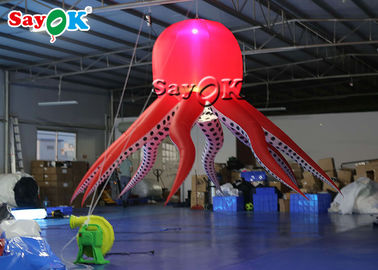 ইভেন্ট হ্যাঙ্গিং 3 মি নেতৃত্বে আলো inflatable অক্টোপাস তাঁবু