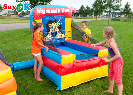 Inflatable বল খেলা শিশুদের খেলার মাঠ বেসবল ব্যাটিং খাঁচা Inflatable ক্রীড়া গেম