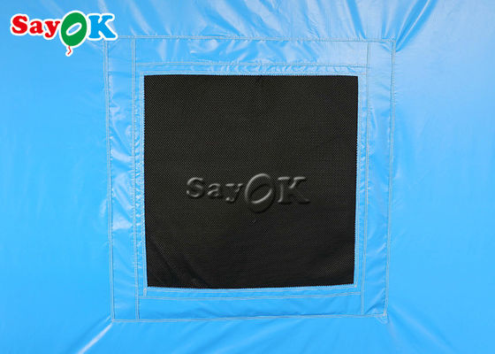 লোগো প্রিন্টিংয়ের সাথে মোবাইল অক্সফোর্ড ইনফ্ল্যাটেবল পেইন্ট স্প্রে বুথ ইনফ্ল্যাটেবল ওয়ার্ক টেন্ট