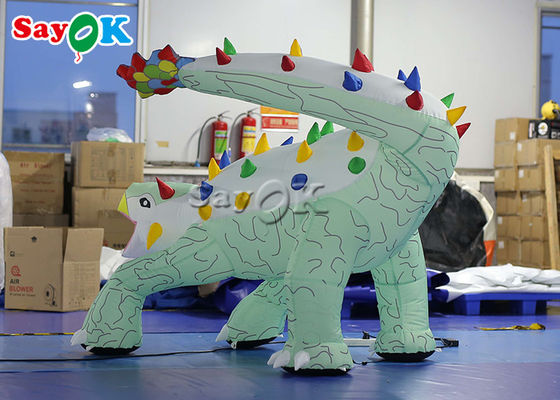 inflatable ক্রিসমাস ডাইনোসর 1.8x1.2mH inflatable Ankylosaurus কার্টুন মডেল বিজ্ঞাপনের জন্য
