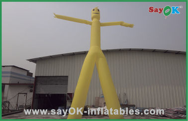Inflatable Air Man Advertising 5m Yellow Inflatable Double Legs Sky/Air Dancer বিক্রয়ের জন্য