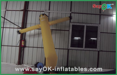 750w ব্লোয়ার দিয়ে বিজ্ঞাপনের জন্য Inflatable Wind Dancer Yellow Mini Inflatable Air Dancer