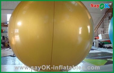 গোল্ড রঙ হিলিয়াম Inflatable বেলুন বহিরঙ্গন প্রদর্শন ইভেন্ট 6m উচ্চতার জন্য