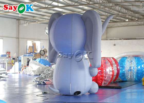 কুচকাওয়াজ ইভেন্ট inflatable কার্টুন অক্ষর হাতী দিয়ে ব্লোয়ার