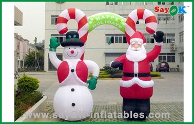 দৈত্য ক্রিসমাস Inflatable স্নোম্যান এবং সান্তা ক্লজ, Inflatable বিজ্ঞাপন পণ্য