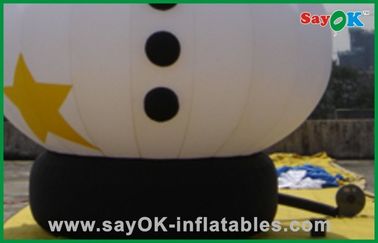 ক্রিসমাস সান্তা স্নোম্যান Inflatable ক্রিসমাস সজ্জা 5m উচ্চতা